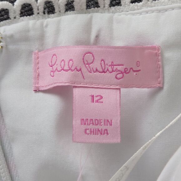 Lilly Pultzer Brynn Dress 12 Raz berry Lobsters in Love Strapless Lace - Picture 3 of 8